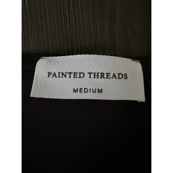 Painted Threads Whimsigoth Fairy Grunge Black Velvet Burnout Top Blouse Size M - Picture 3 of 10